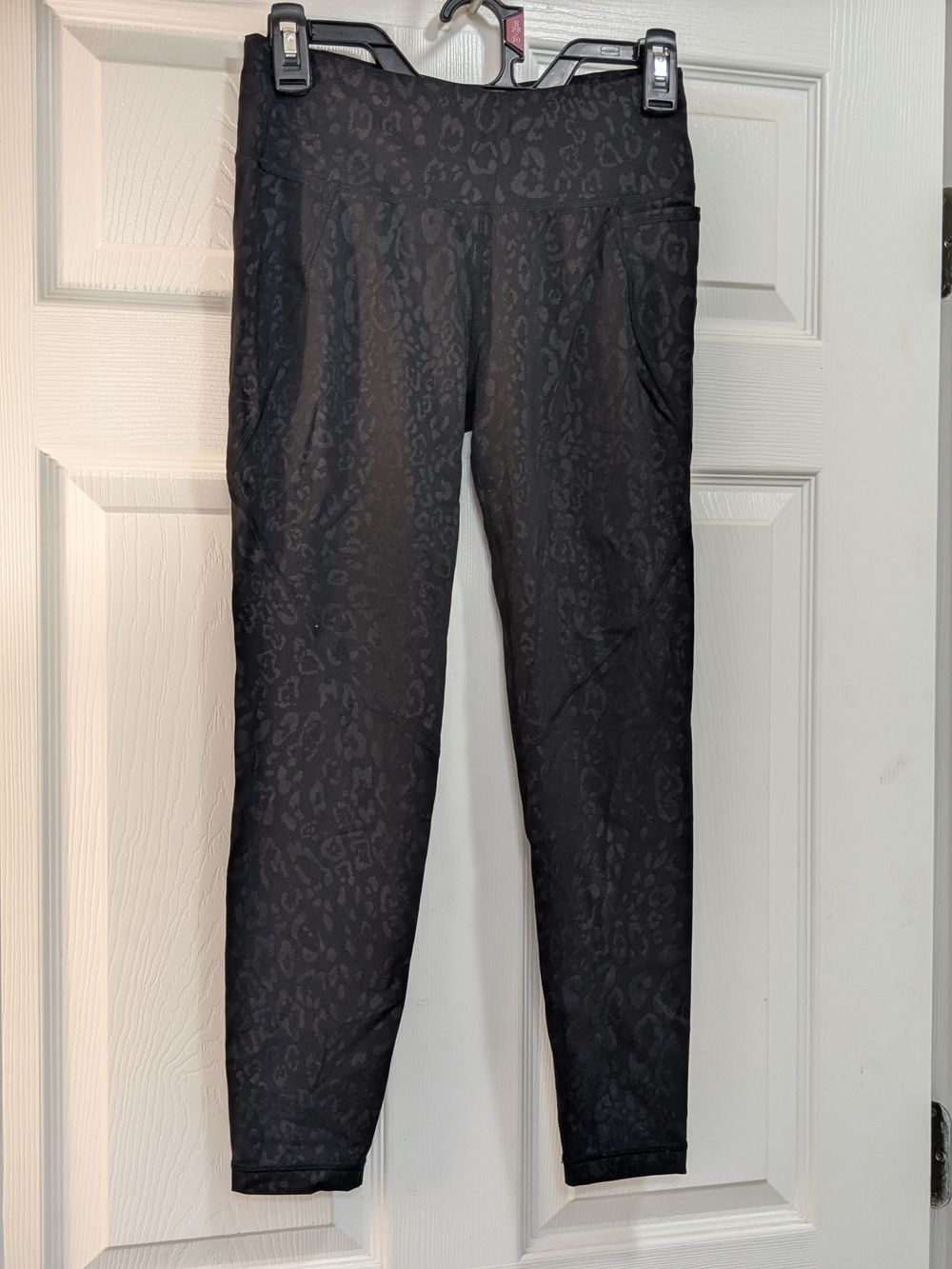 Sweaty Betty Black Subtle Leopard Jacquard Leggings